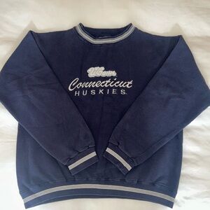 Extremely Rare UConn Huskies Navy Crewneck